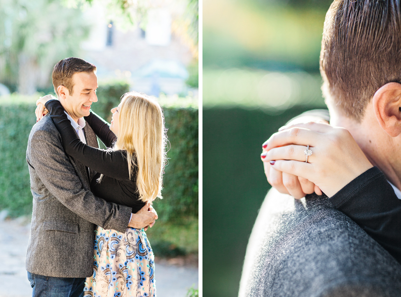 Sweet engagement photos of couple and engagement ring by Kaitlin Scott Photography