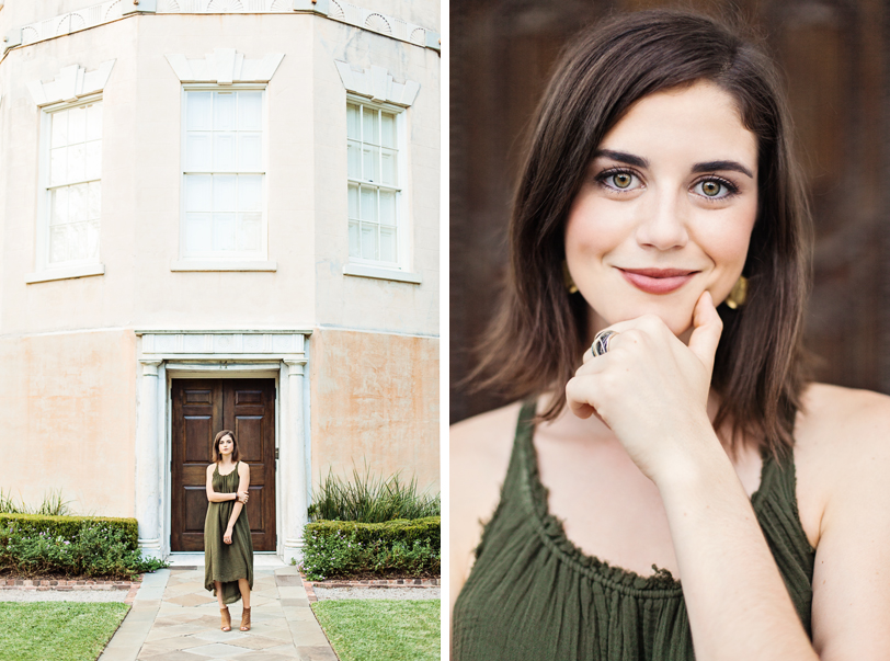 Downtown architecture in South Carolina, senior session