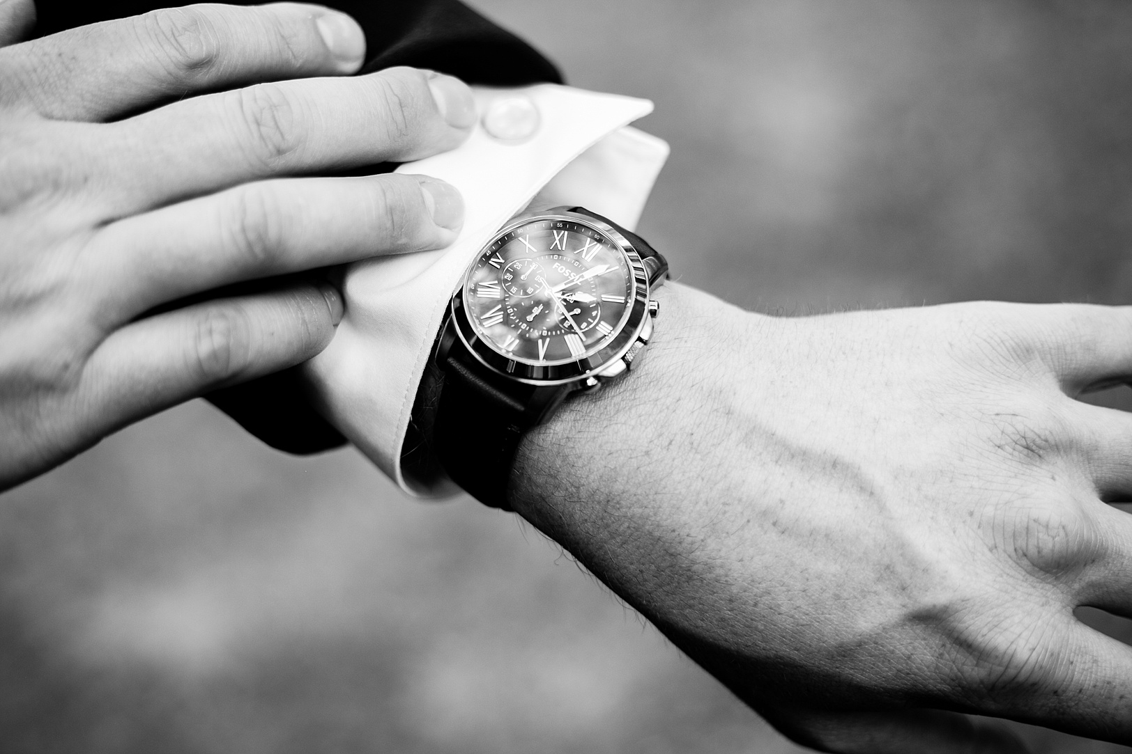 Black and White Groom Watch | Kaitlin Scott Photography