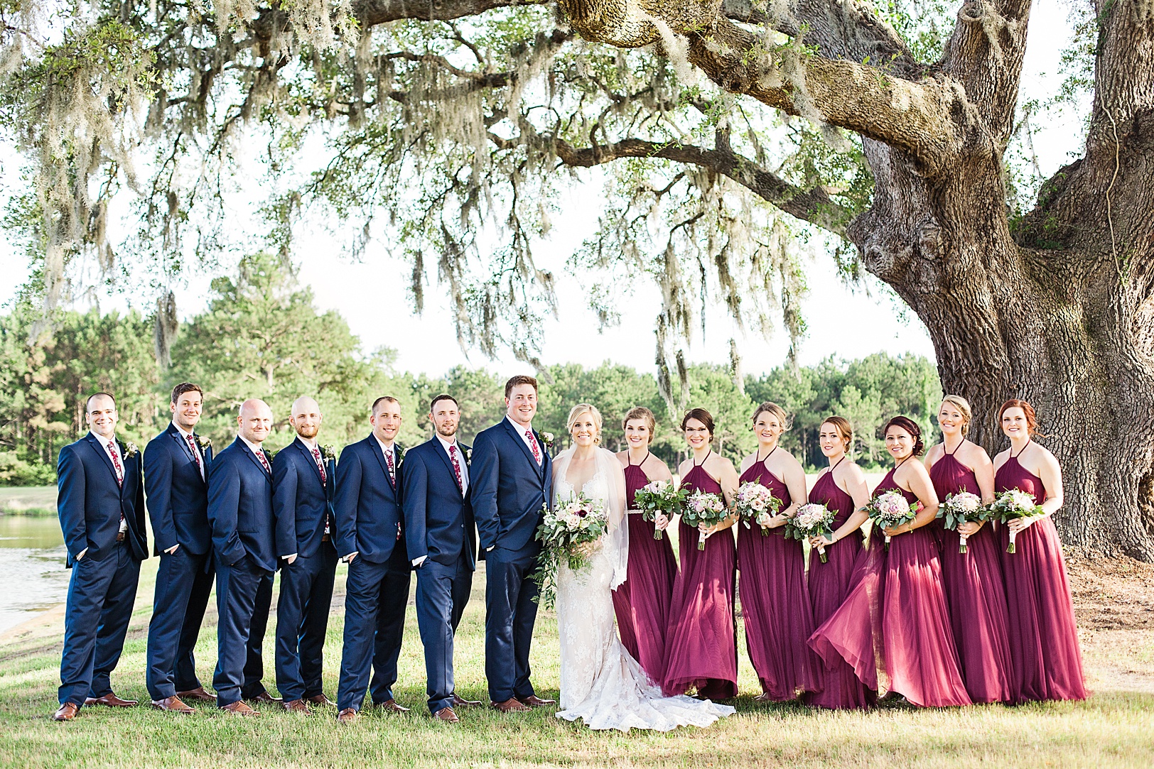 Wingate Plantation Colorful Wedding Party | Kaitlin Scott Photography