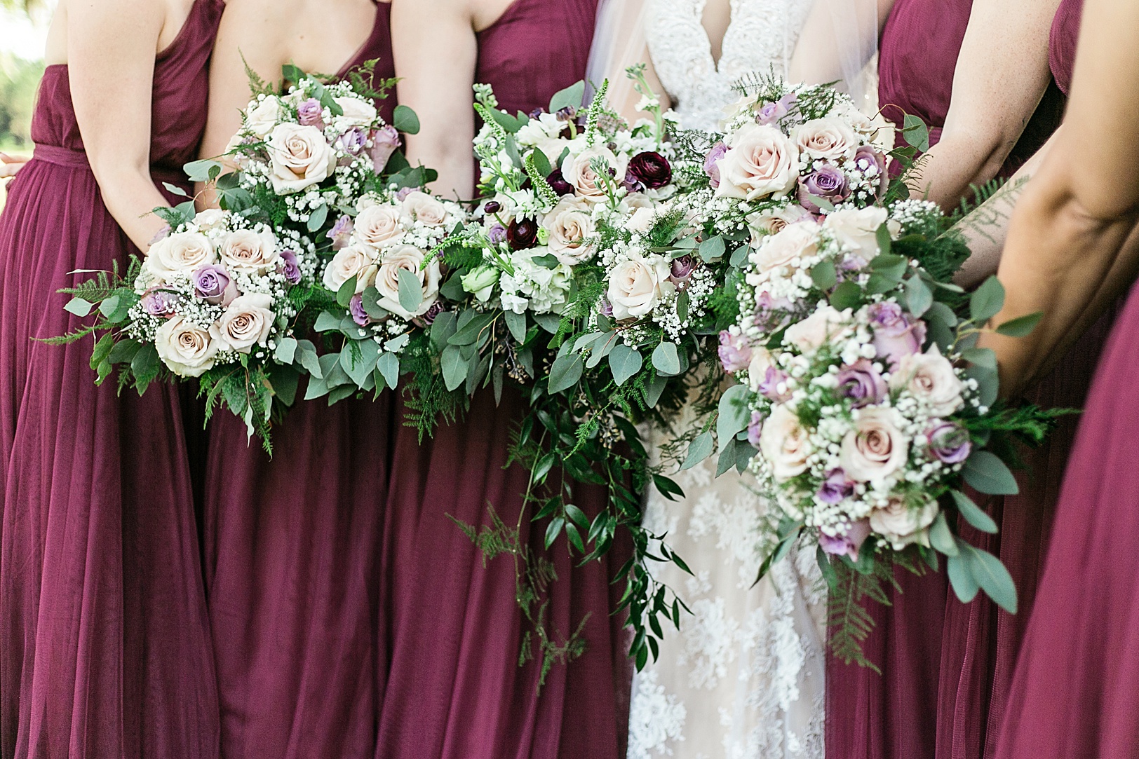 Charleston Wedding Bridesmaids Bouquets | Kaitlin Scott Photography