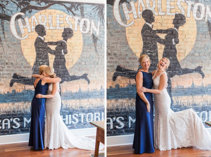 Planters Inn Bridal Room Bride and Mother by Kaitlin Scott Photography