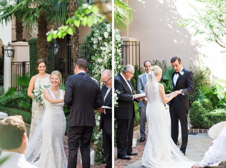 Planters Inn Wedding Ceremony in Charleston by Kaitlin Scott Photography