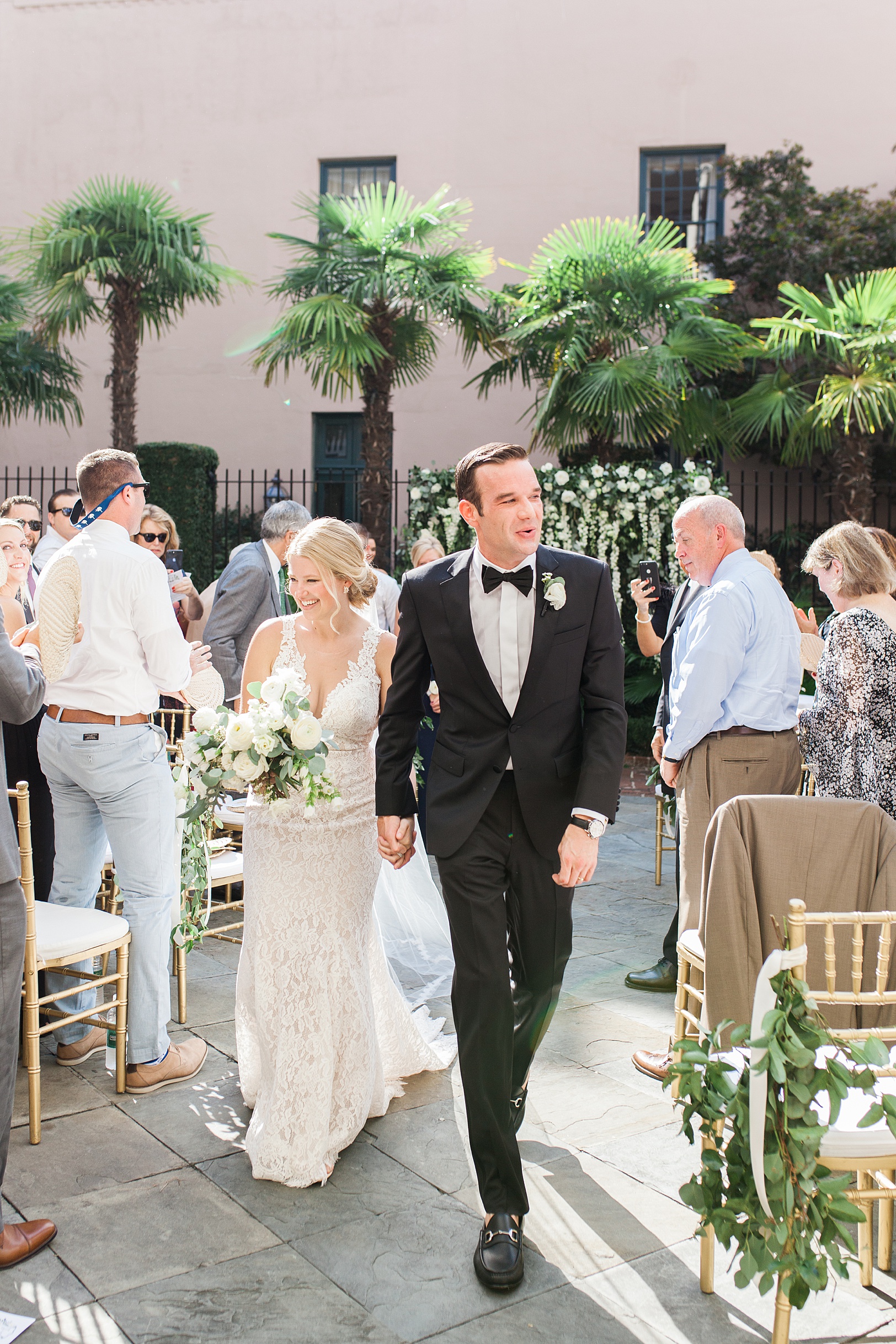 Planters Inn Wedding Ceremony in Charleston by Kaitlin Scott Photography