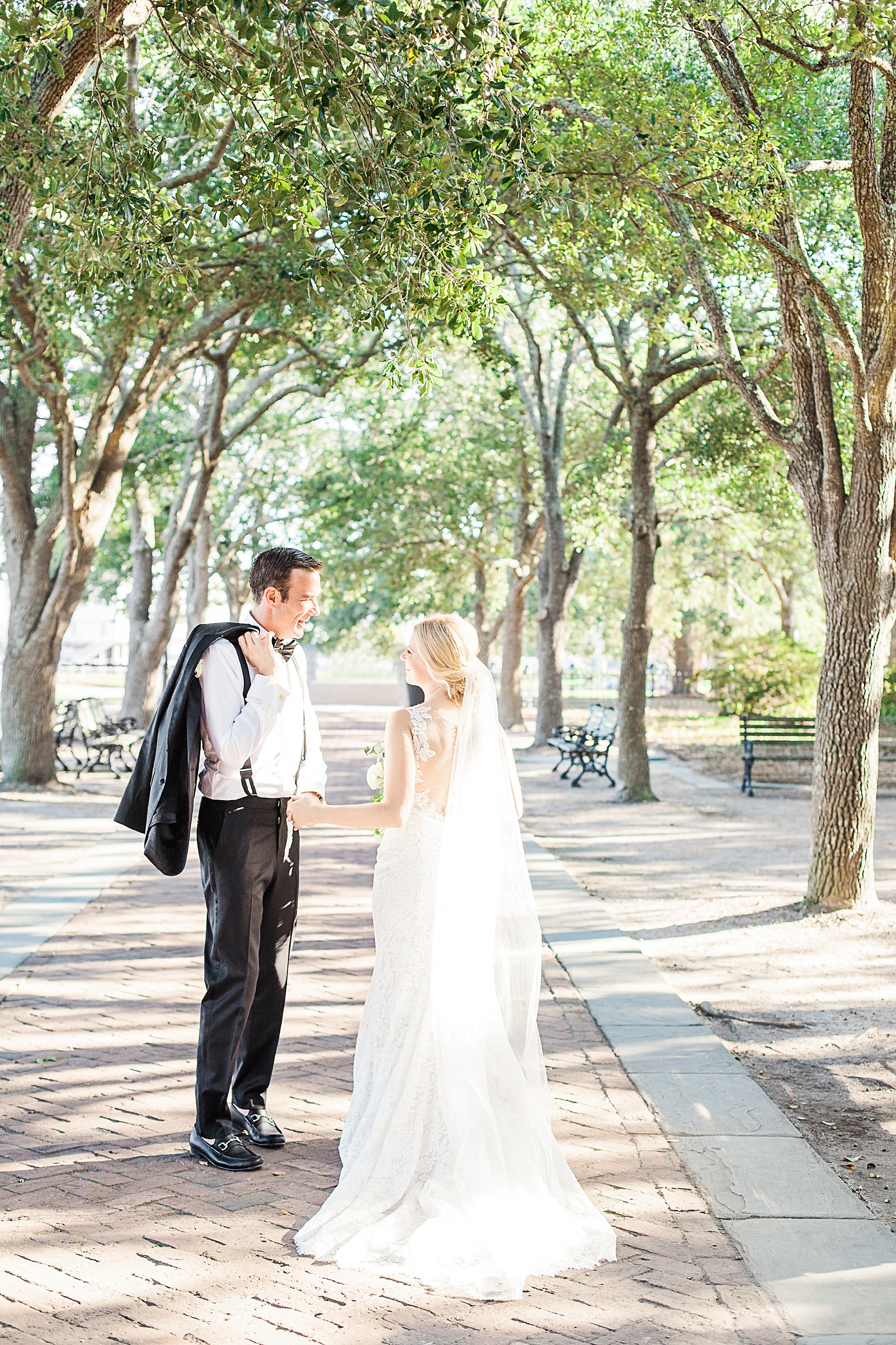 Charleston Waterfront Park Wedding Portraits by Kaitlin Scott Photography