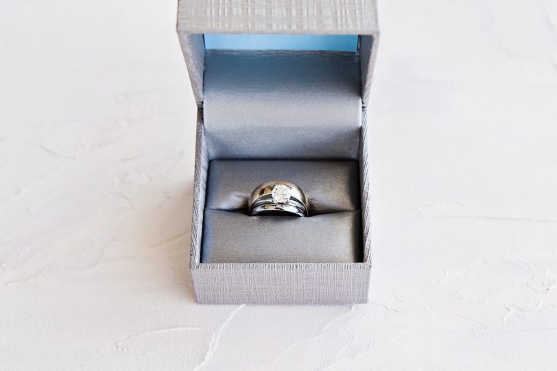 Wedding Rings in Ring Box by Charleston Photographer Kaitlin Scott