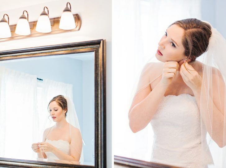 Bride Getting Ready at Isle of Palms Beach House | Kaitlin Scott Photography