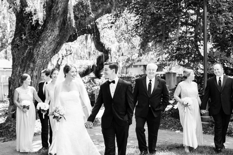 Black and White Wedding Party Portraits | Kaitlin Scott Photography