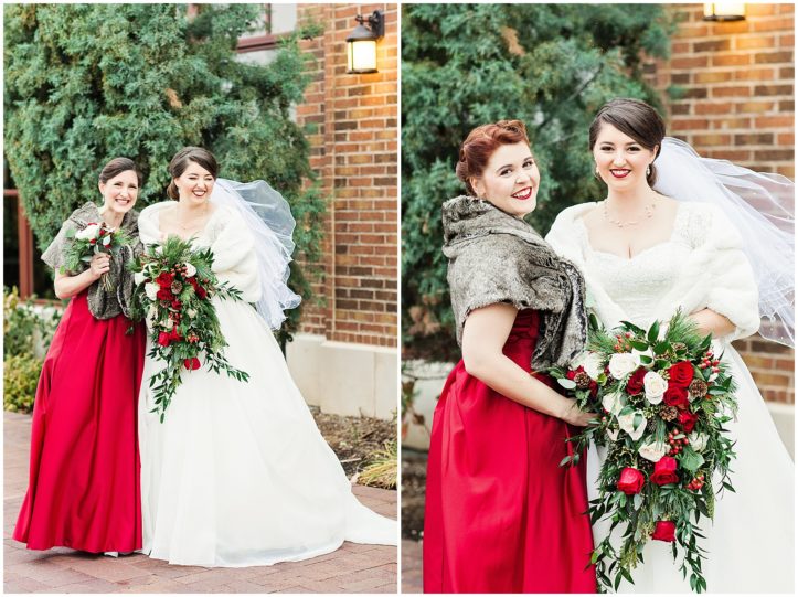Fun Bridesmaid Photos at Winter Wedding | Charleston Photographer Kaitlin Scott Photography