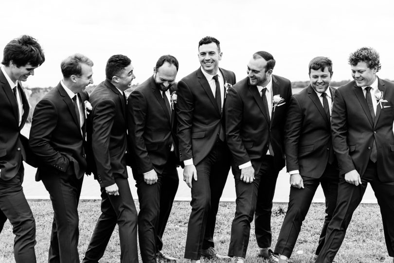 Fun photos of groom and groomsmen at Citadel | Kaitlin Scott Photography
