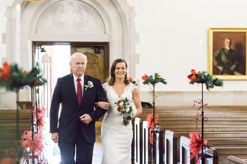 Bride and Father of Bride at Summerall Chapel | Charleston Wedding Photographer Kaitlin Scott