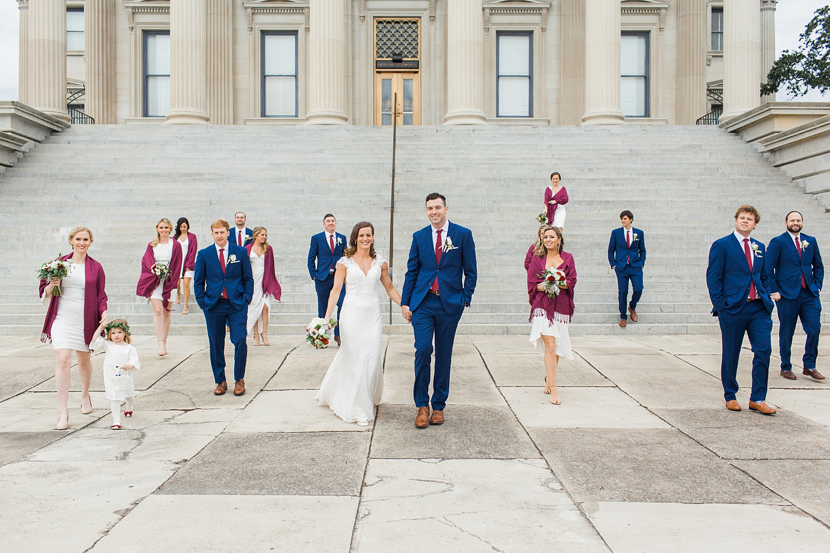 Wedding Party at Charleston Custom House | Kaitlin Scott Photography
