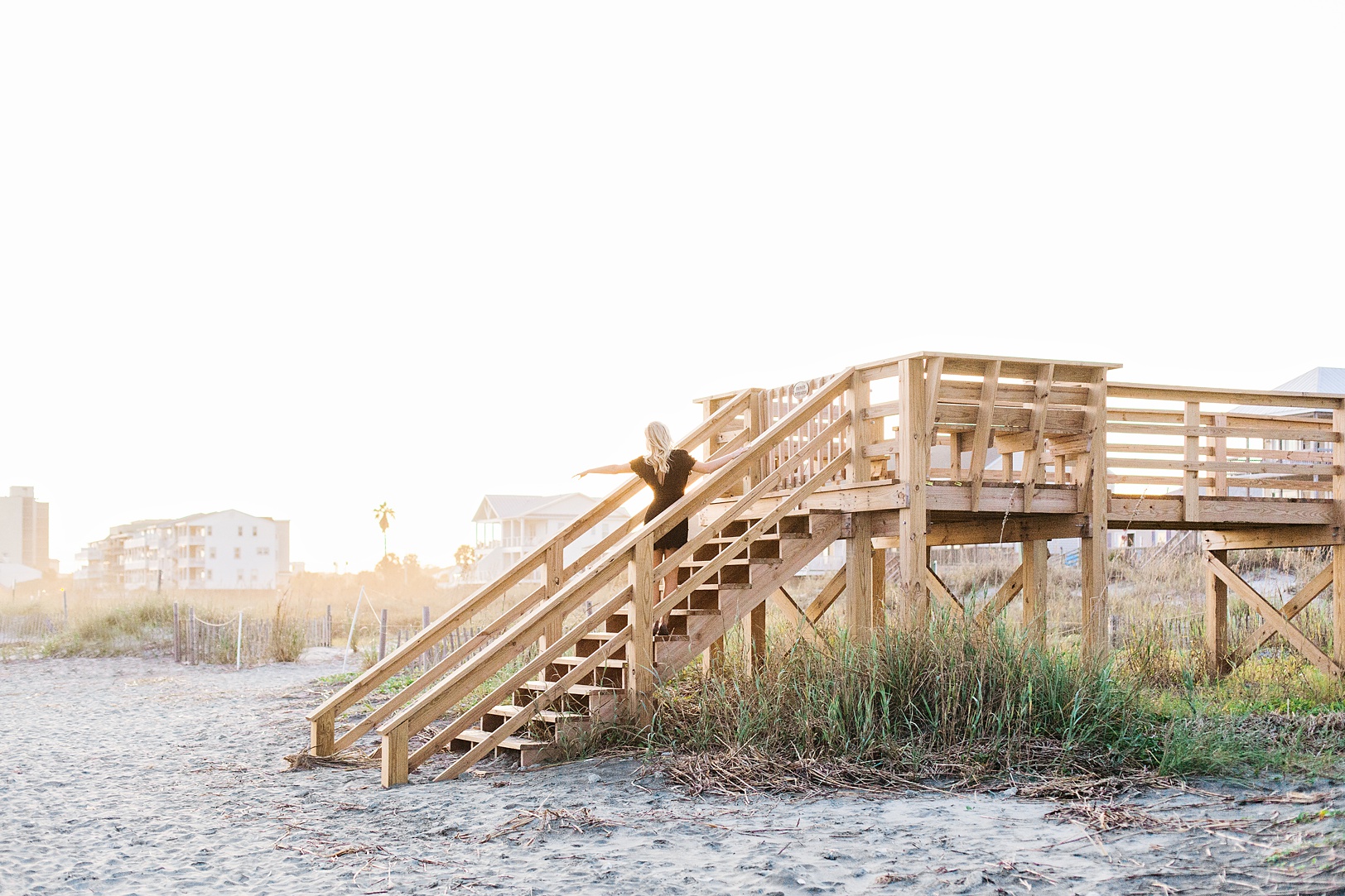 Folly Beach Walkway | Charleston Senior Photographer Kaitlin Scott