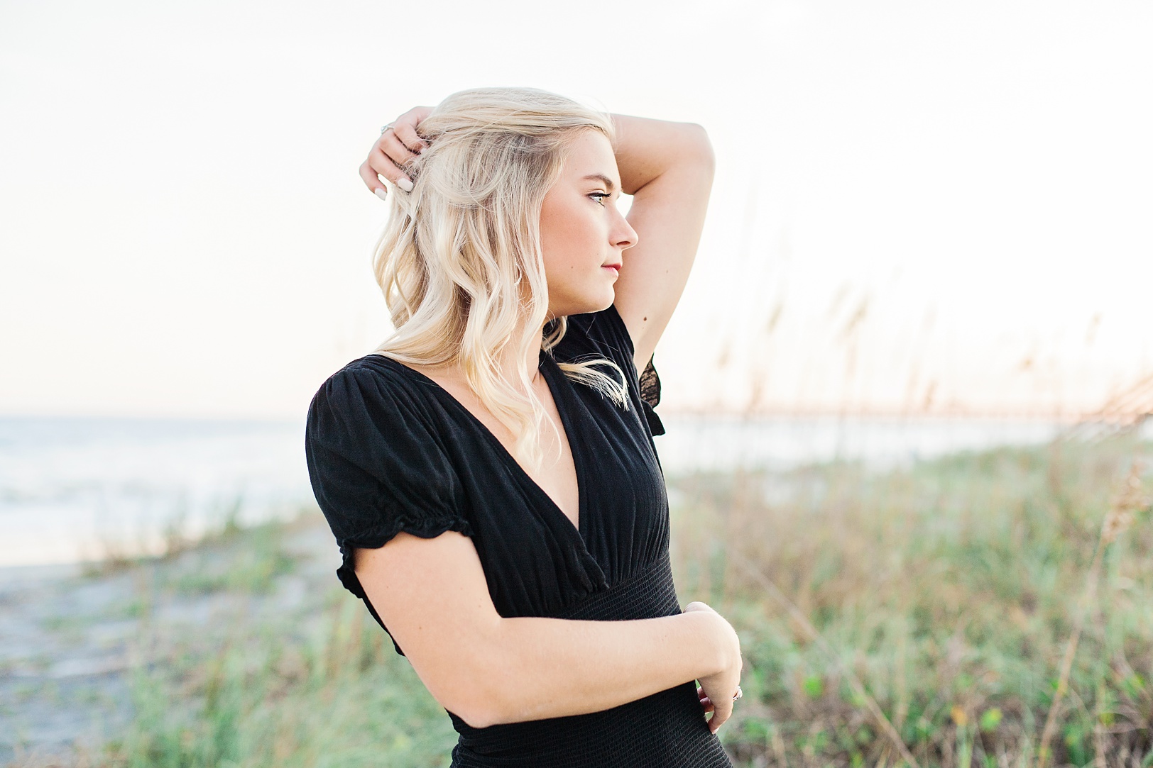 Sunset Senior Pictures at Folly Beach | Kaitlin Scott Photography