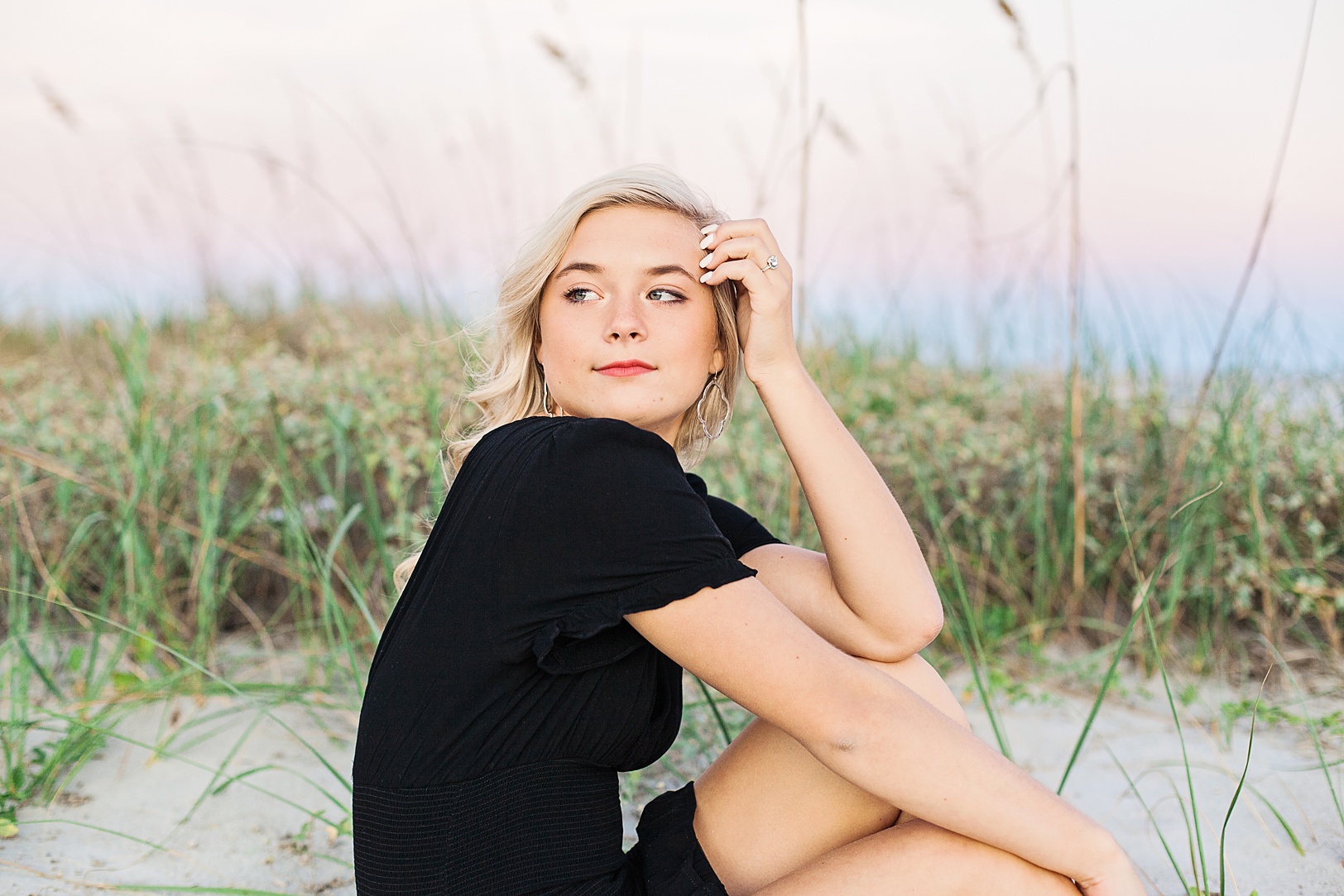 Senior Girl at the beach | Kaitlin Scott Photography