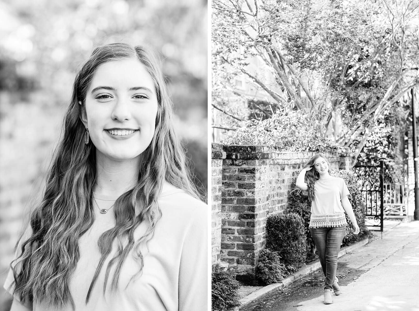 Black and white portrait photography in the Lowcountry