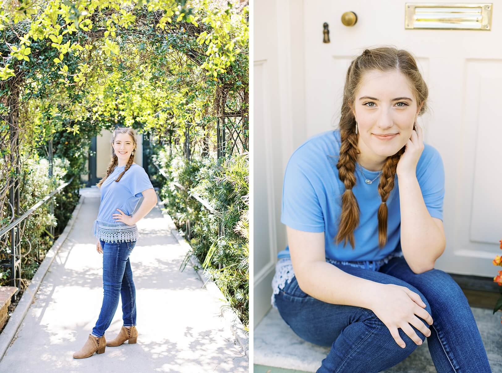 Casual Outfits for Senior Pictures, braids and jeans
