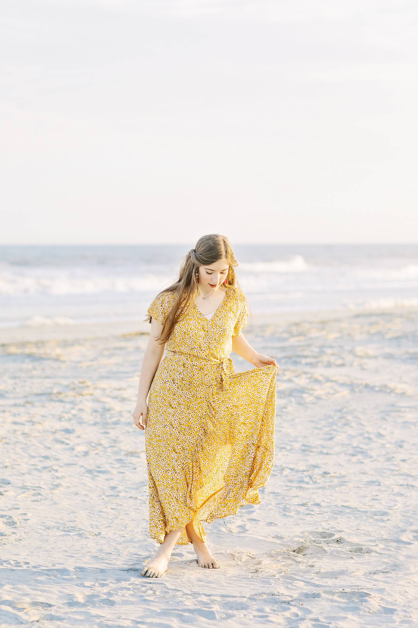 Folly Beach Pastel Sunset Photoshoot | Kaitlin Scott Photography