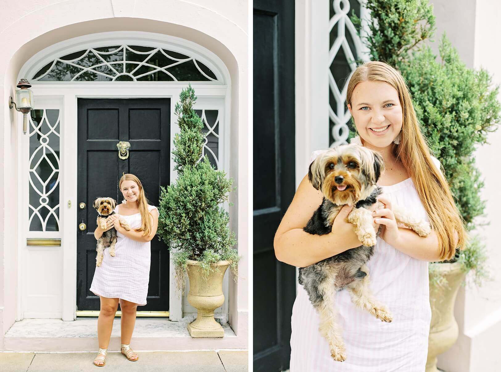 Senior Pictures with dog in Charleston, SC