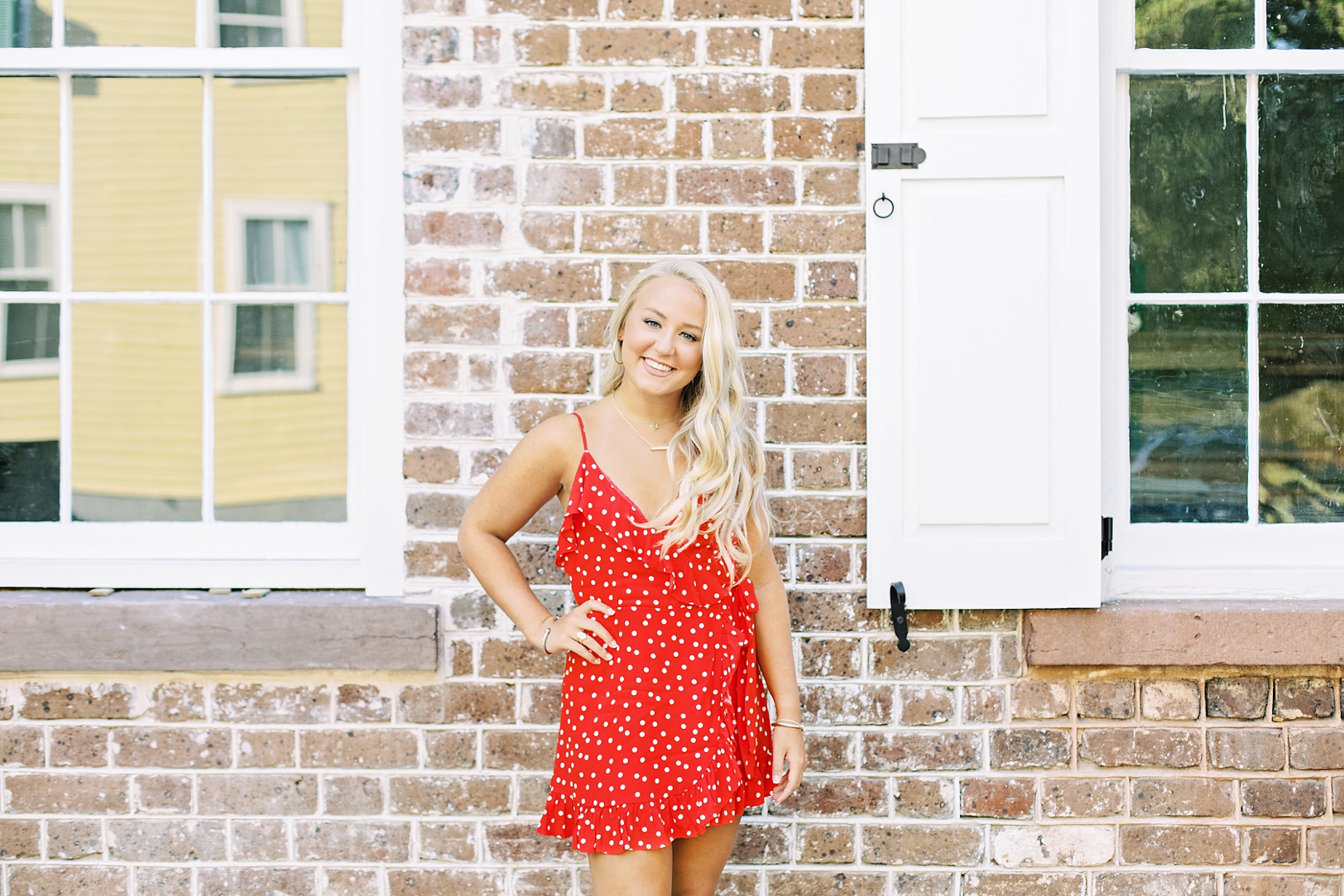 Girl in red and white polkadot dress | Kaitlin Scott Photography