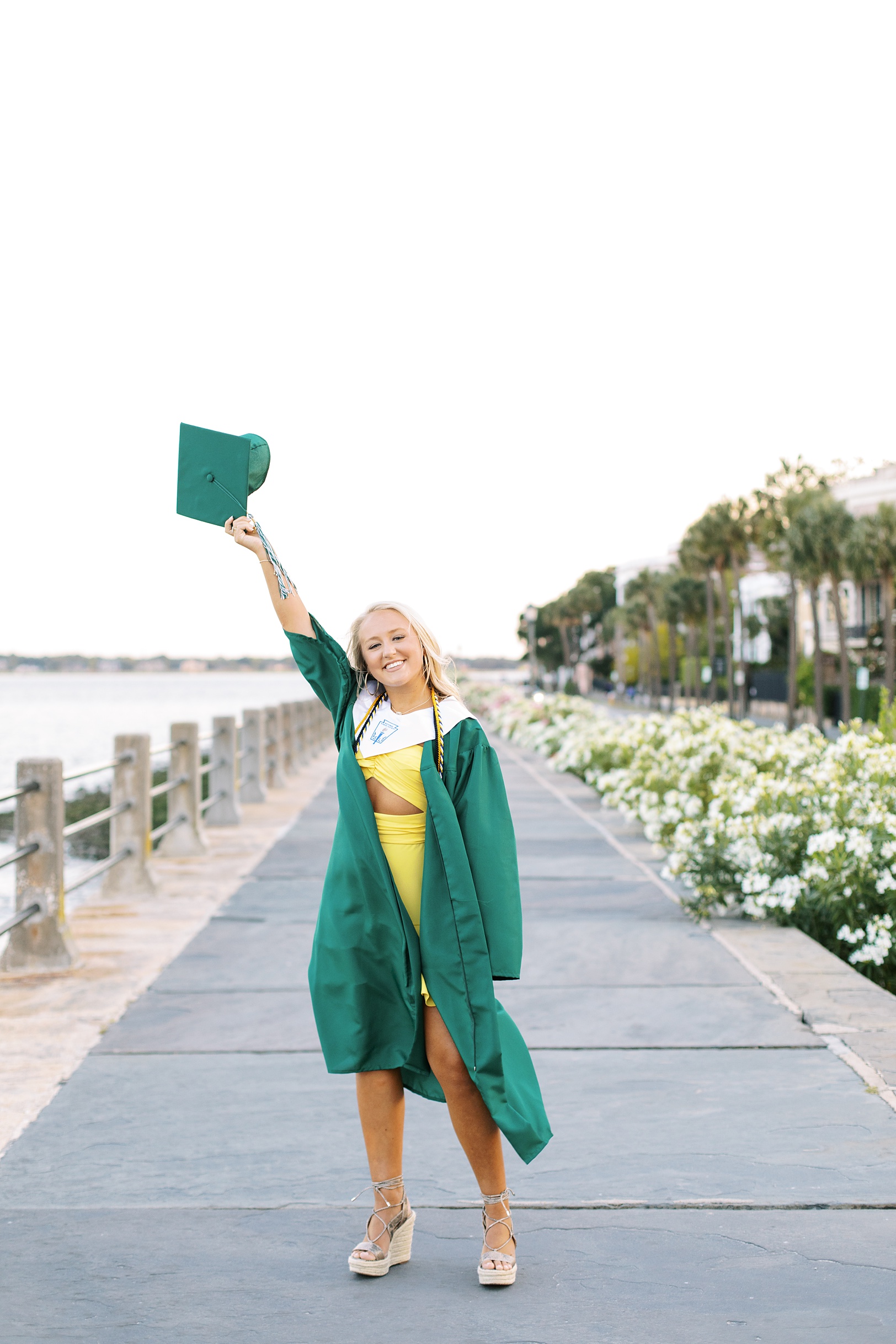 High School Graduate on Charleston Battery | Kaitlin Scott Photography