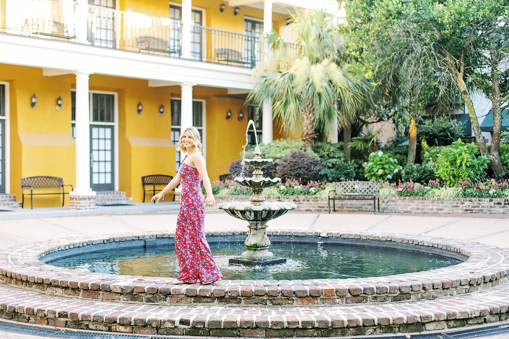 Charleston Courtyard Fountain Photography