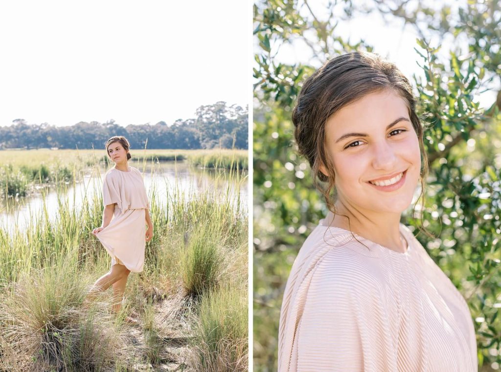 Senior shoot by the marsh in the Lowcountry | Kaitlin Scott Photography
