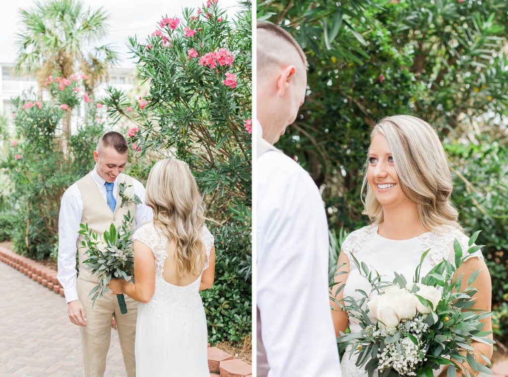 Casual Elopement First Look | Charleston Wedding Photographer Kaitlin Scott