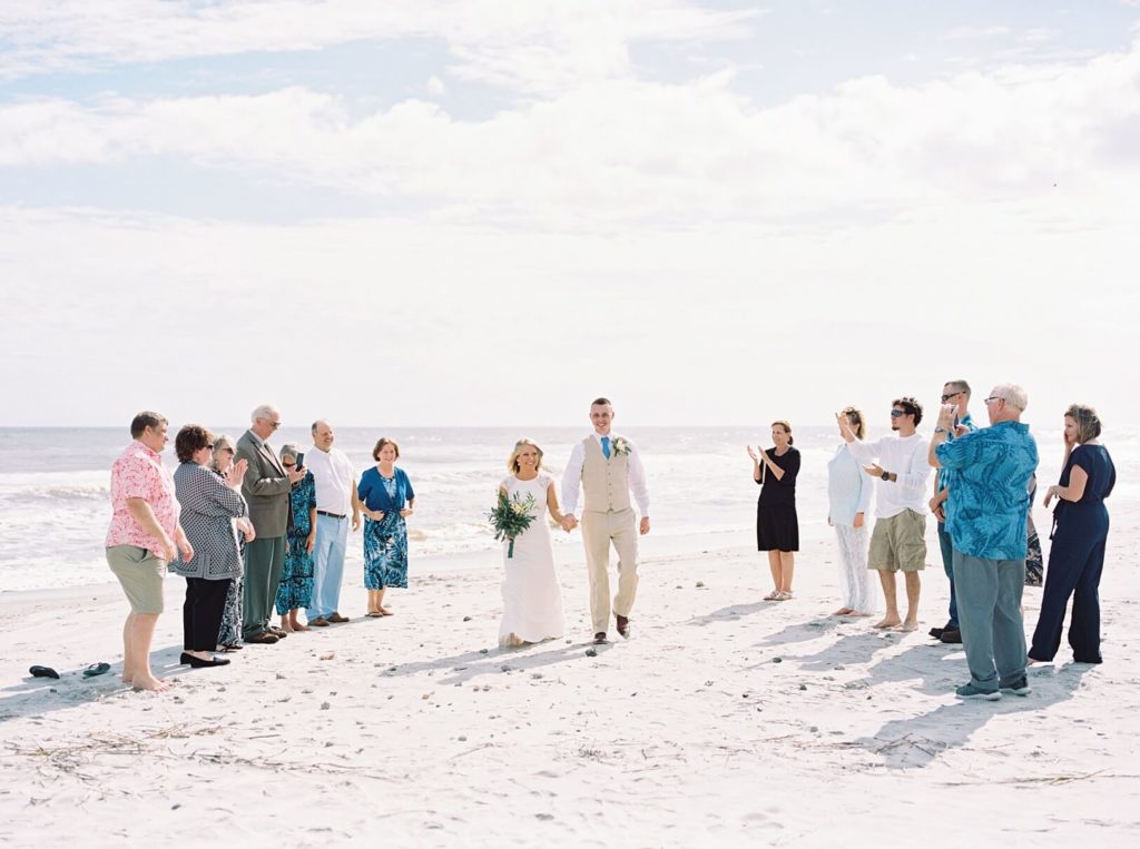 Elopement Ceremony at Folly Beach in Charleston | Kaitlin Scott Photography