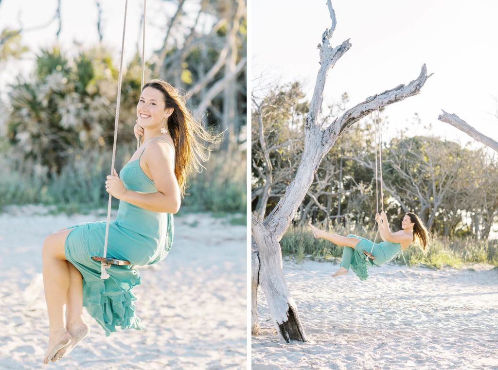 Beach Swing Senior Shoot | Kaitlin Scott Photography