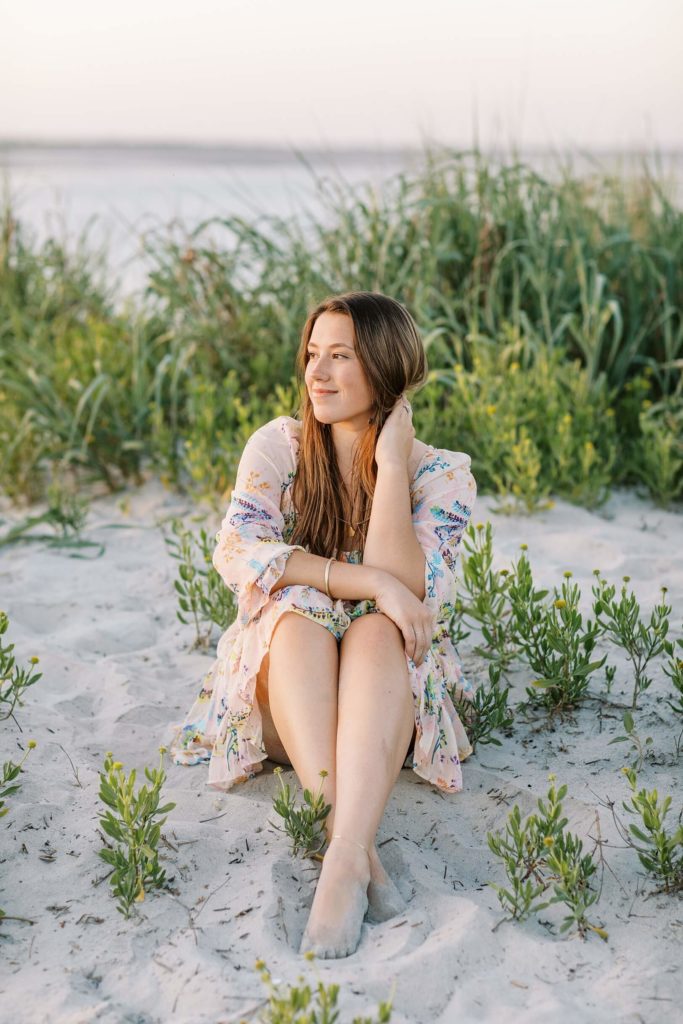 High School Senior Photoshoot in Charleston on the beach | Kaitlin Scott Photography