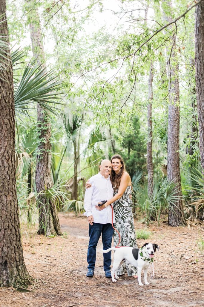 South Carolina Engagement Photographer | Photoshoot with dog