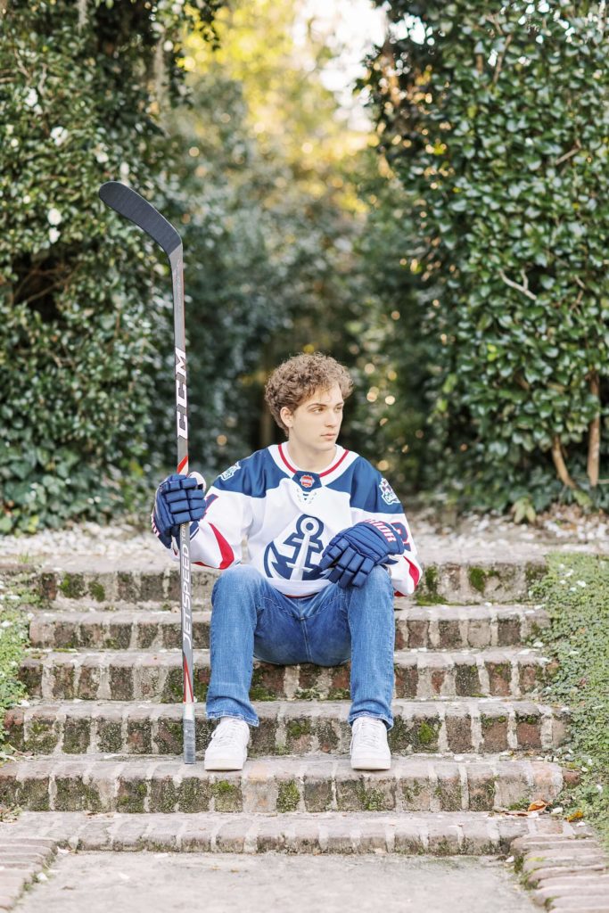 Charleston Hockey Player in High School | Kaitlin Scott Photography