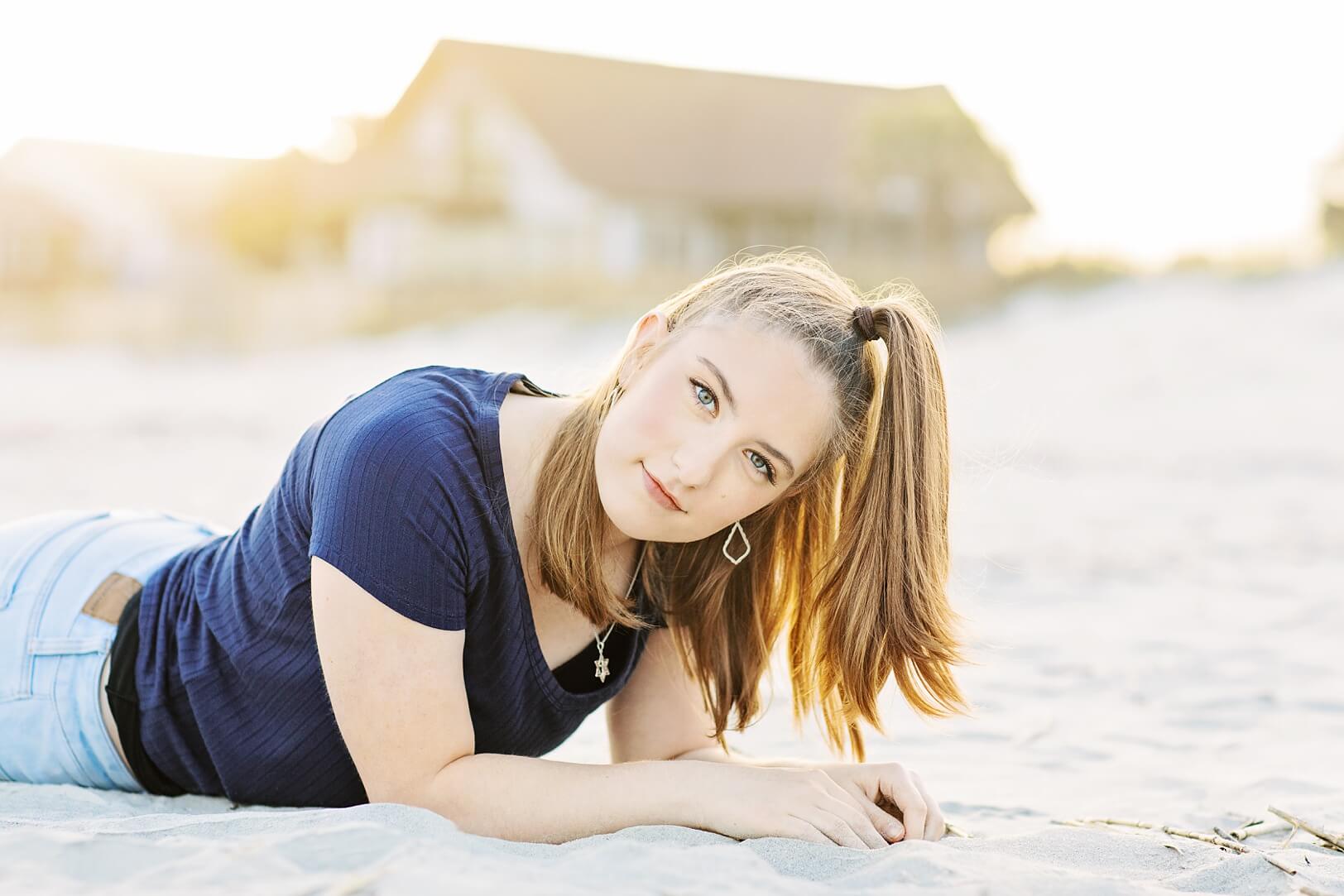 Girl on beach | South Carolina Senior Photography