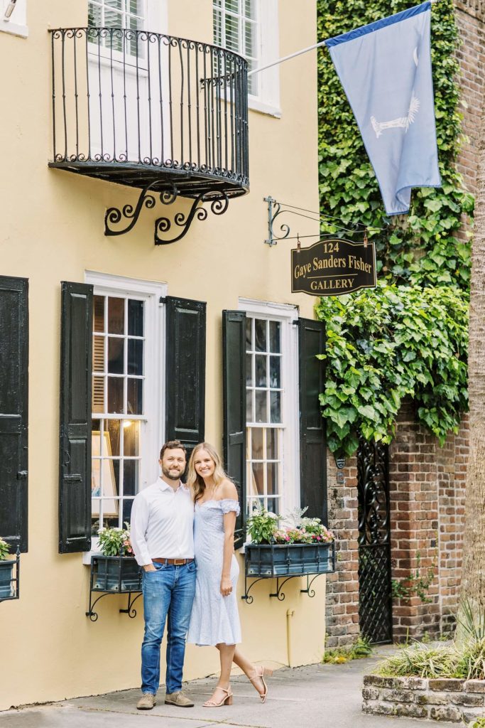 South Carolina city photos for engaged couple