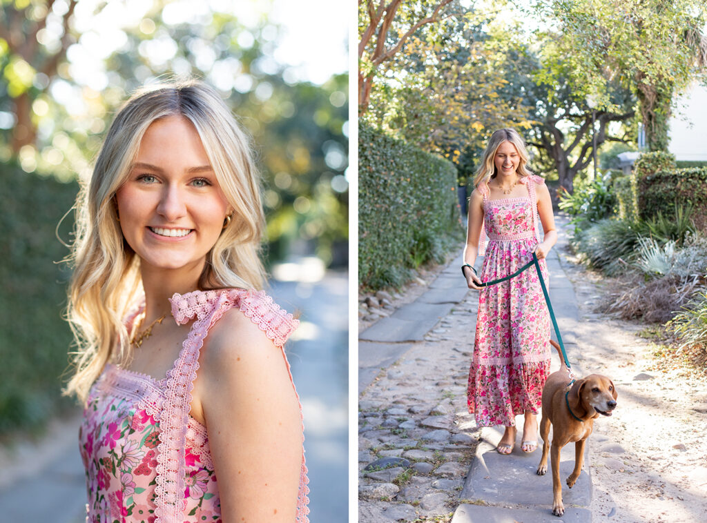 Natural light senior portrait in South Carolina