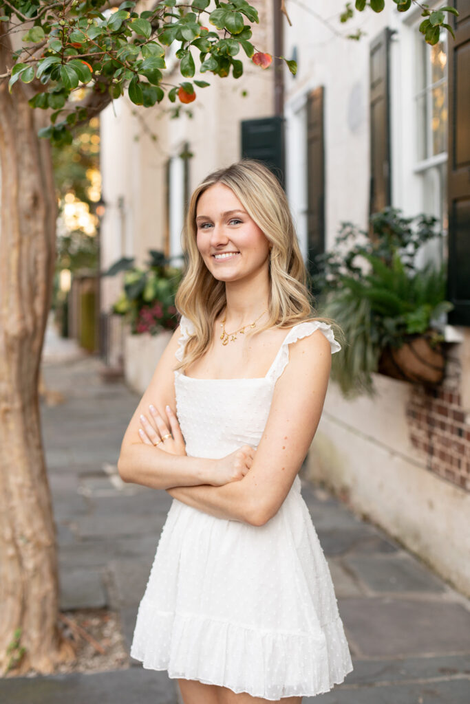 Fall Senior Portraits in historic Charleston